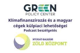 Klímafinanszírozás és a magyar cégek külpiaci lehetőségei – podcast beszélgetés